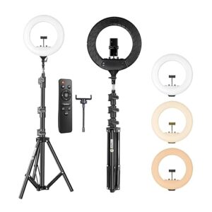 DIGITEK® 18 Inch LED Ring Light with Remote Control & 250cm Stand