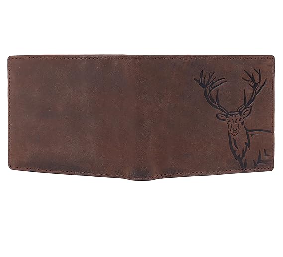 LONDON ALLEY Jason Vintage Brown Leather Wallet for Men