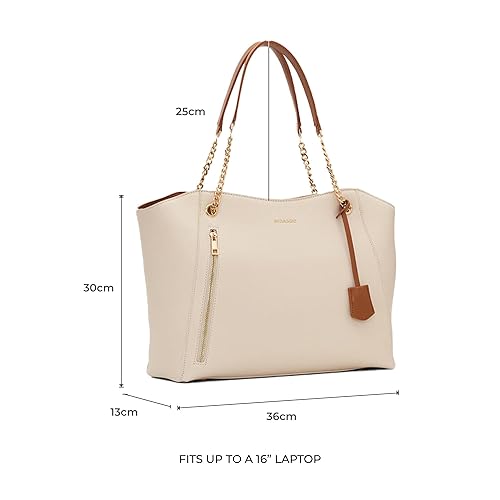 Miraggio Dakota Solid Structured Tote Bag for Women