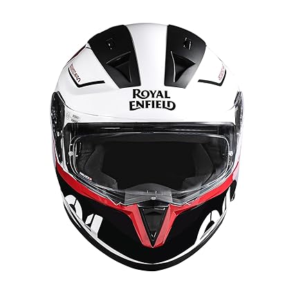 Royal Enfield Mettle Full Face Isi,Dot&Ece Certified Tank IDE Abs Gl Riding Motorcycling Helmat White