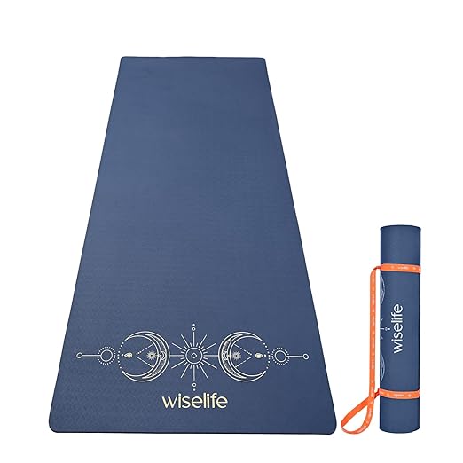 WiseLife Grande XL 6 MM TPE Yoga Mat for Men & Women |