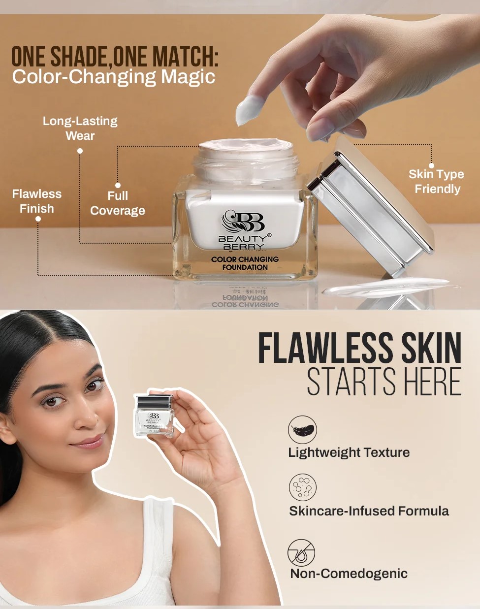 Beauty Berry Color-Changing Foundation