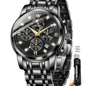 OLEVS Chronograph Watch for Men l Waterproof Men’s Wrist Watch |