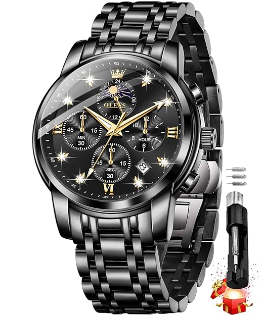 OLEVS Chronograph Watch for Men l Waterproof Men's Wrist Watch |