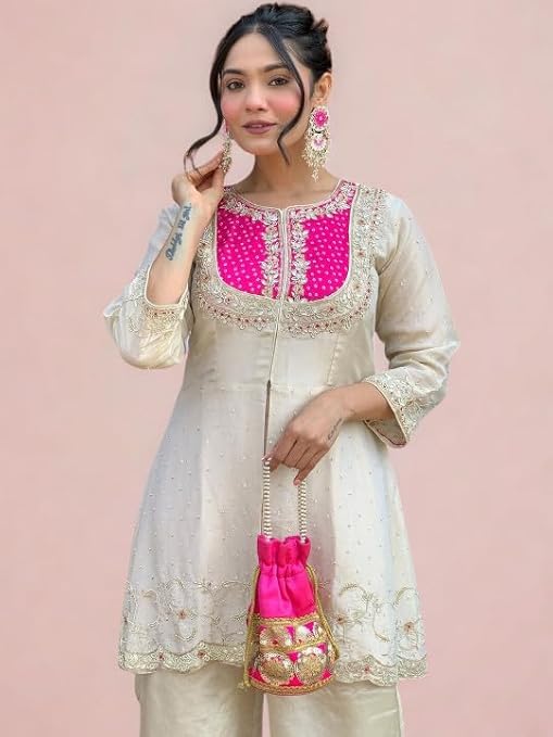 Wedding Outfit For Women Embroidered Shrara Set